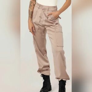 YoungLA Gloria Satin Cargo Pants
